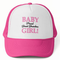 Proud Great Grandma Baby Girl Tshirts and Gifts Mesh Hats
