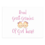 Proud Great Grandma Of Girl Twins Post Card