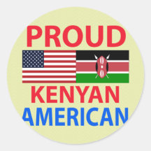 Proud Kenyan American Sticker