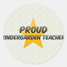 Proud Kindergarden Teacher Stickers