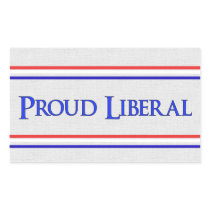 Proud Liberal Rectangle Stickers