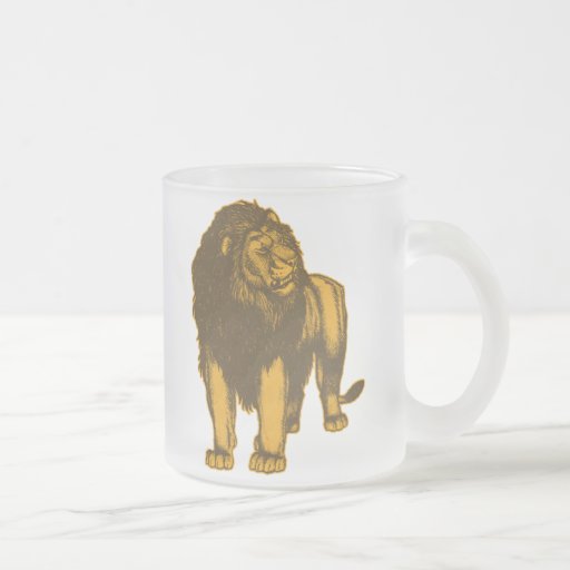 Proud  Lion Frosted Mug