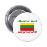Proud Lithuanian Aunt Buttons
