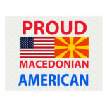 Proud Macedonian American Postcard