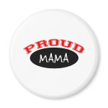 Proud Mama (Black and Red) Magnets