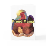 Proud Mama Hen And Chick Painting- Multi cards
