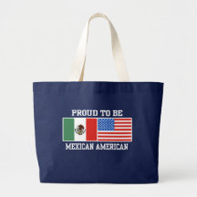 Proud Mexican American Tote Bags