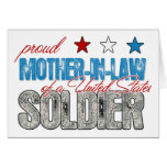 Proud Mother in Law of a United States Soldier Greeting Card