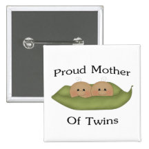 Proud Mother Of Twins Pinback Button