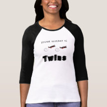 Proud Mother Twins Aeroplanes Tshirt