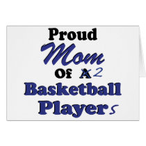 Proud Mum of 2 Basketball Players cards