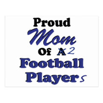 Proud Mum of 2 Football Players postcards