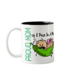 Proud Mum Of 2 Peas In A Pod VERSION 3 Mug