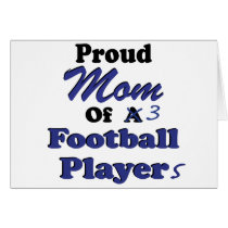 Proud Mum of 3 Football Players cards