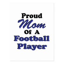 Proud Mum of a Football Player postcards