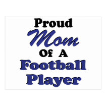 Proud Mum of a Football Player postcards