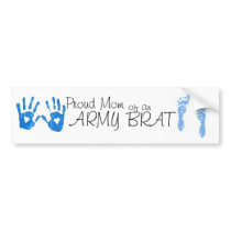 proud mum of an army brat bumper sticker