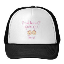 Proud Mum of Girl Twins Mesh Hat