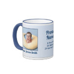 Proud Nana Blue New Baby Personalised Mug