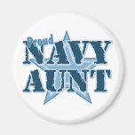 Proud Navy Aunt Fridge Magnets