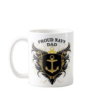 Proud Navy Dad Coffee Mug