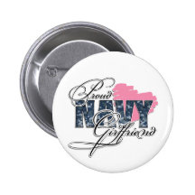 Proud Navy Girlfriend Button