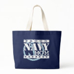 Proud Navy Mum Tote Bags