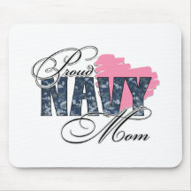 Proud Navy Mum Mouse Pad