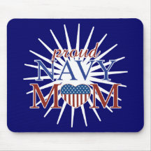 Proud Navy Mum Mousepads