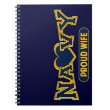 Proud Navy Wife Spiral Note Book