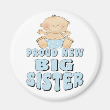 Proud New Big Sister Boy Magnet