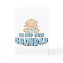 PROUD NEW Grandad Boy Greeting Cards