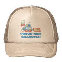 Proud New Grandma-It's a Boy Tshirts and Gifts Trucker Hats