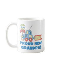 Proud New Grandpa It's a Boy TShirts and Gifts Mug