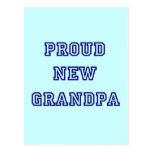 Proud New Grandpa-University Text Tshirts Postcard