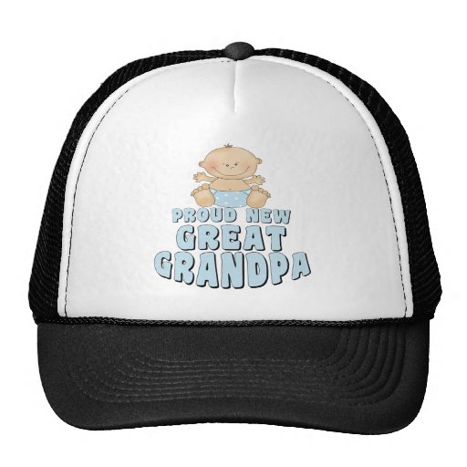 PROUD NEW Great Grandpa Boy Hat