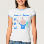 Proud New Mum (Baby Boy)  T-Shirt