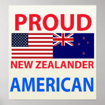 Proud New Zealander American Poster