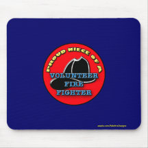 Proud Niece of a Volunteer Firefighter mousepad