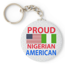 Proud Nigerian American Keychain