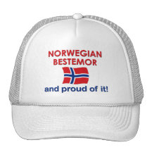Proud Norwegian Bestemor (Grandmother) Hats