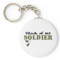 Proud of My Soldier Key Chain