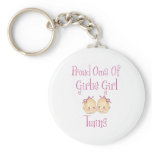 Proud Oma Of Girl Twins keychains