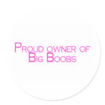 Proud Owner Of Big Boobs stickers