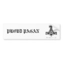 Proud Pagan/Mjolnir bumper stickers