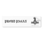 Proud Pagan/Mjolnir bumper stickers