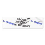Proud Parent A+ Student Bumper Sticker