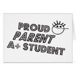 Proud Parent A+ Student cards