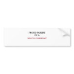 Proud Parent Of A LIFESTYLE CONSULTANT bumper stickers