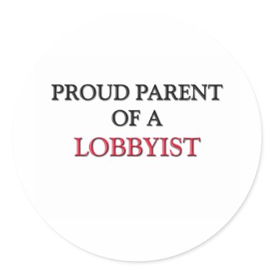 Proud Parent Of A LOBBYIST Round Stickers by professions